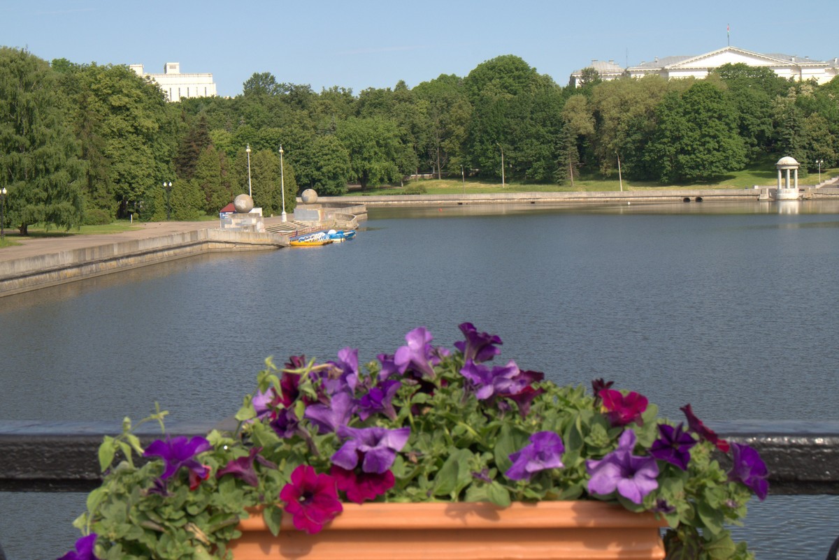 Река Свислочь в Минске.