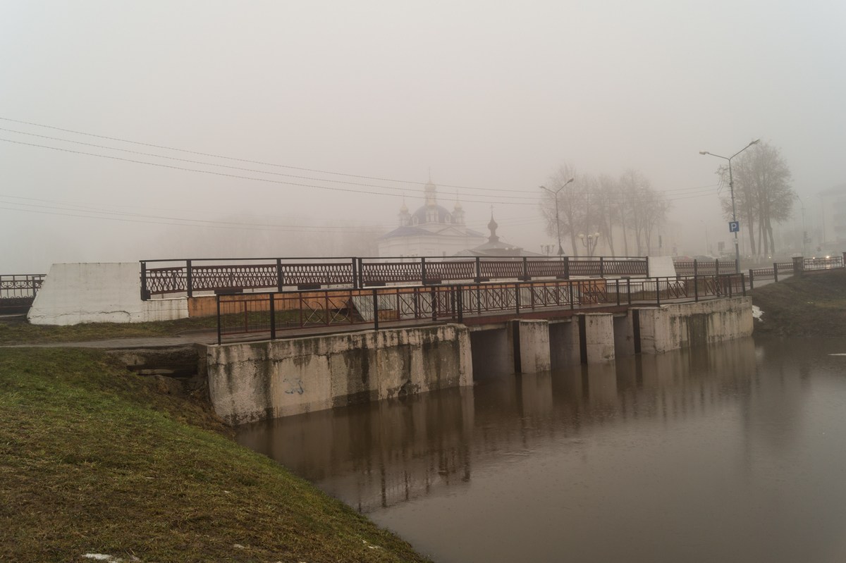 Орша. 9 марта. Мост через Оршицу.