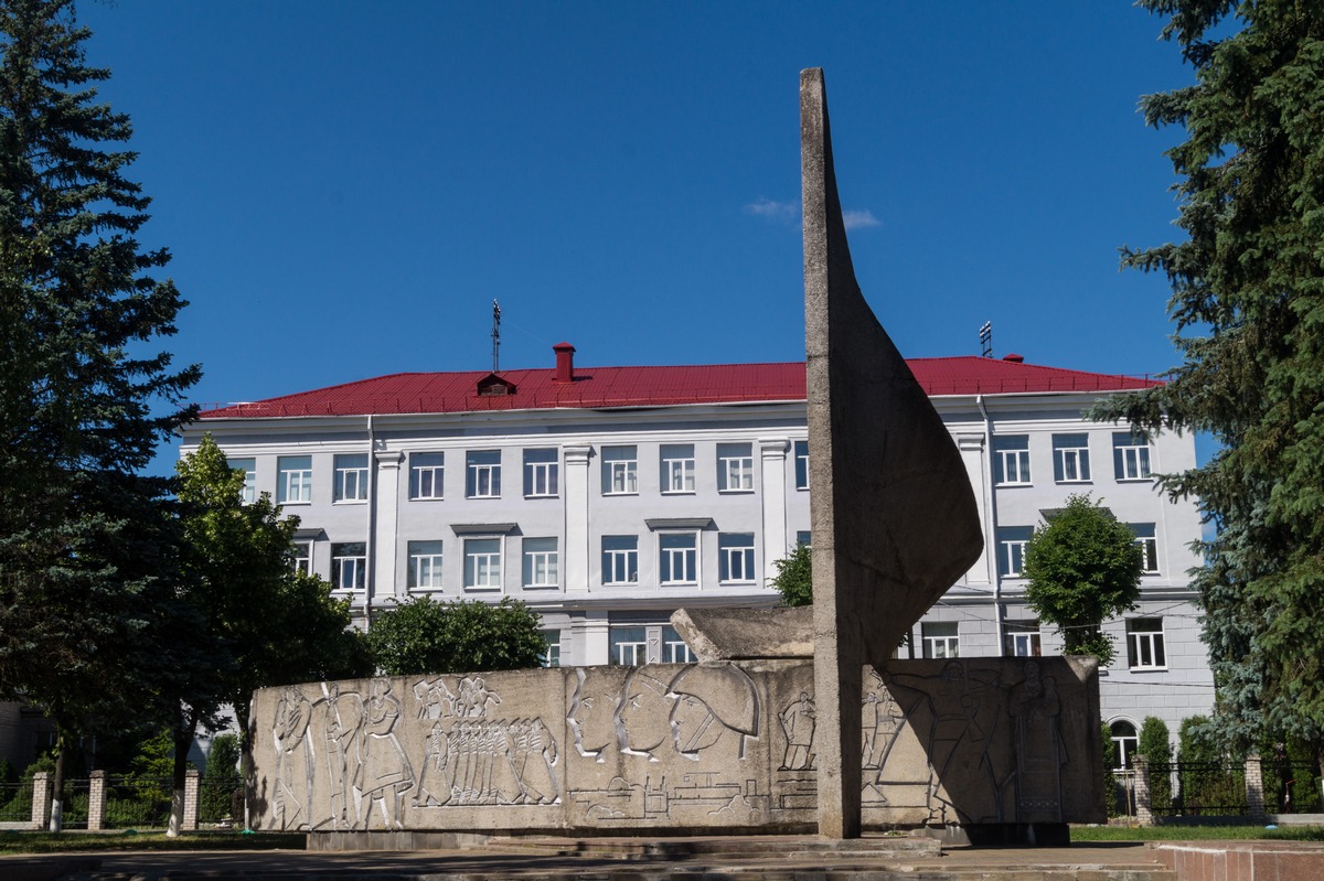 Полоцк. Мемориал, посвященный защитникам города во время Великой отечественной войны.