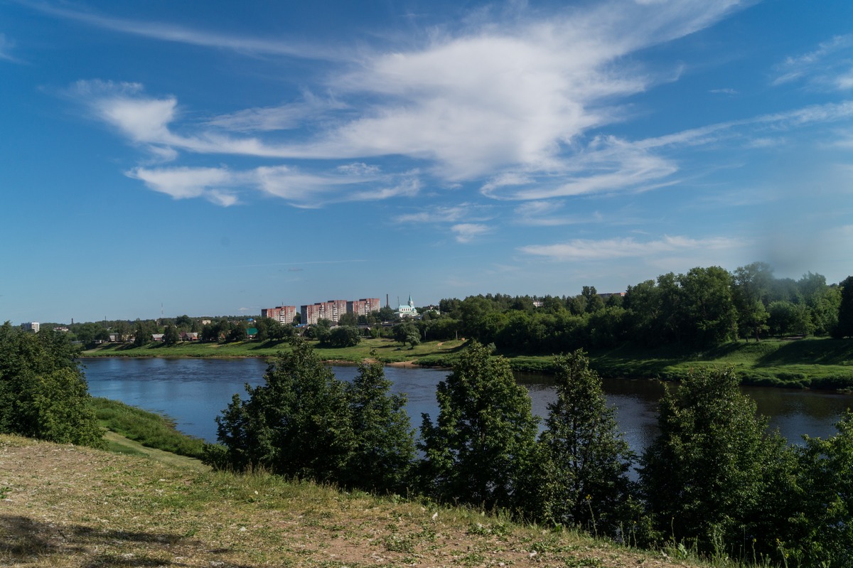 Полоцк. Западная Двина. Вид от Софийского собора.