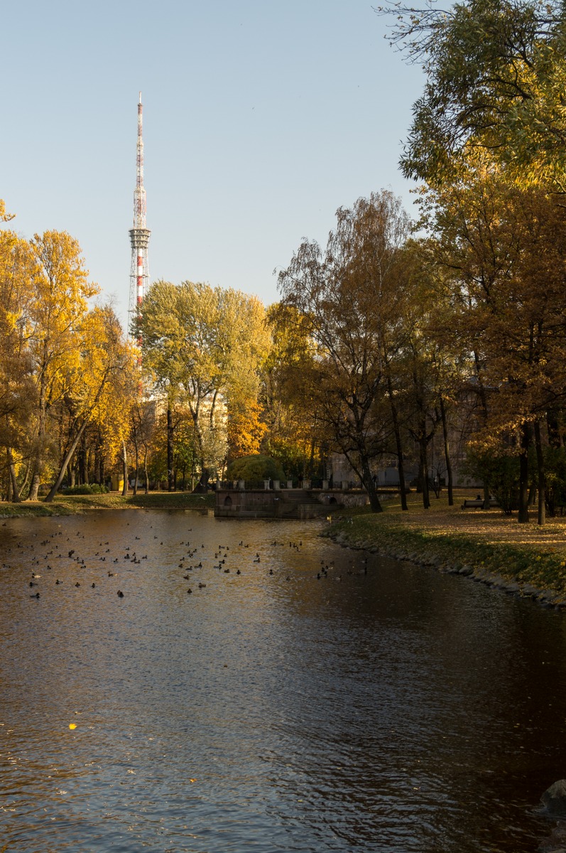 Лопухинский сад. Осенний пруд.